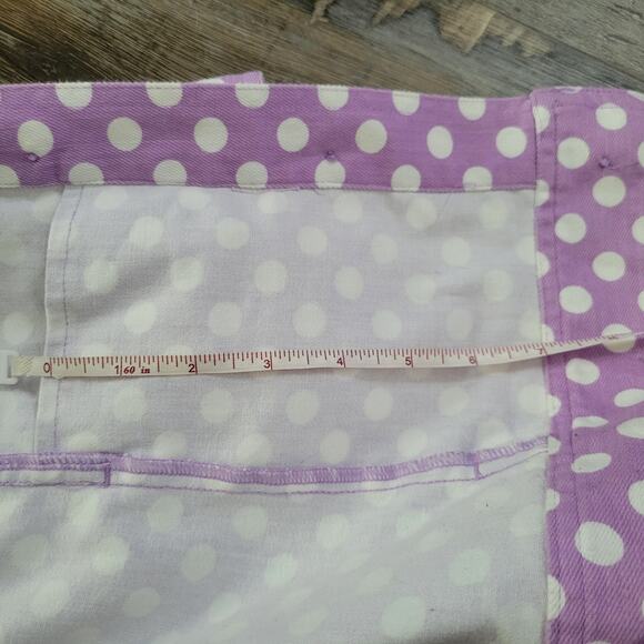 Christopher & Banks Purple Polka Dot Denim Jacket Women’s 1X 3/4 Sleeve - Picture 9 of 12